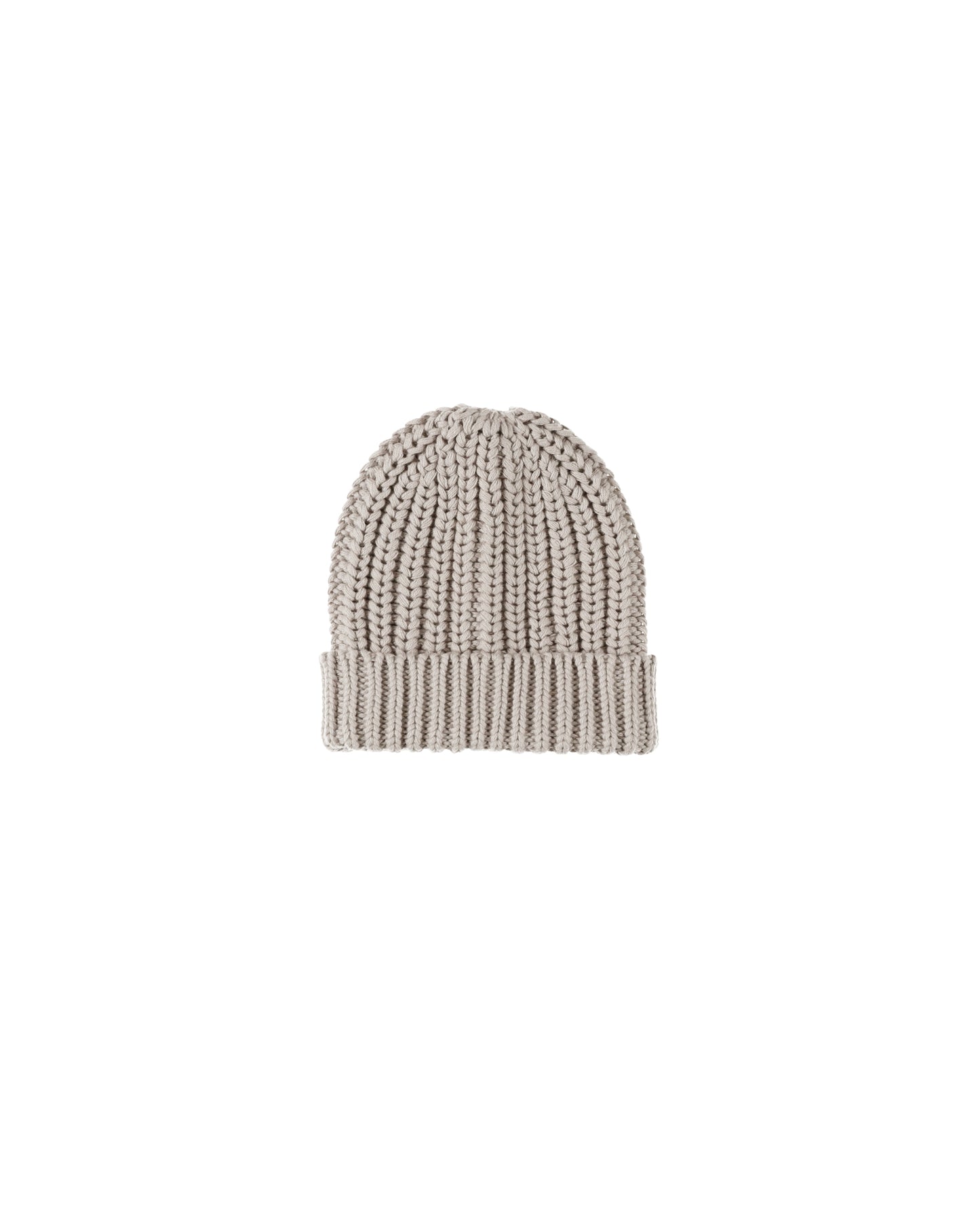 CHUNKY KNIT BEANIE || FOG