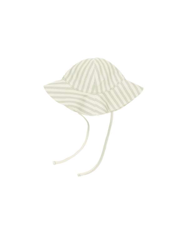 SUN HAT || MINT STRIPE