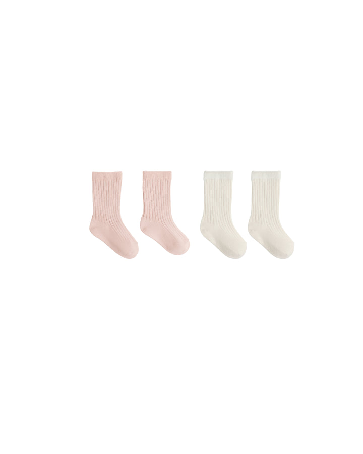 SOCKS SET || NATURAL, ROSE