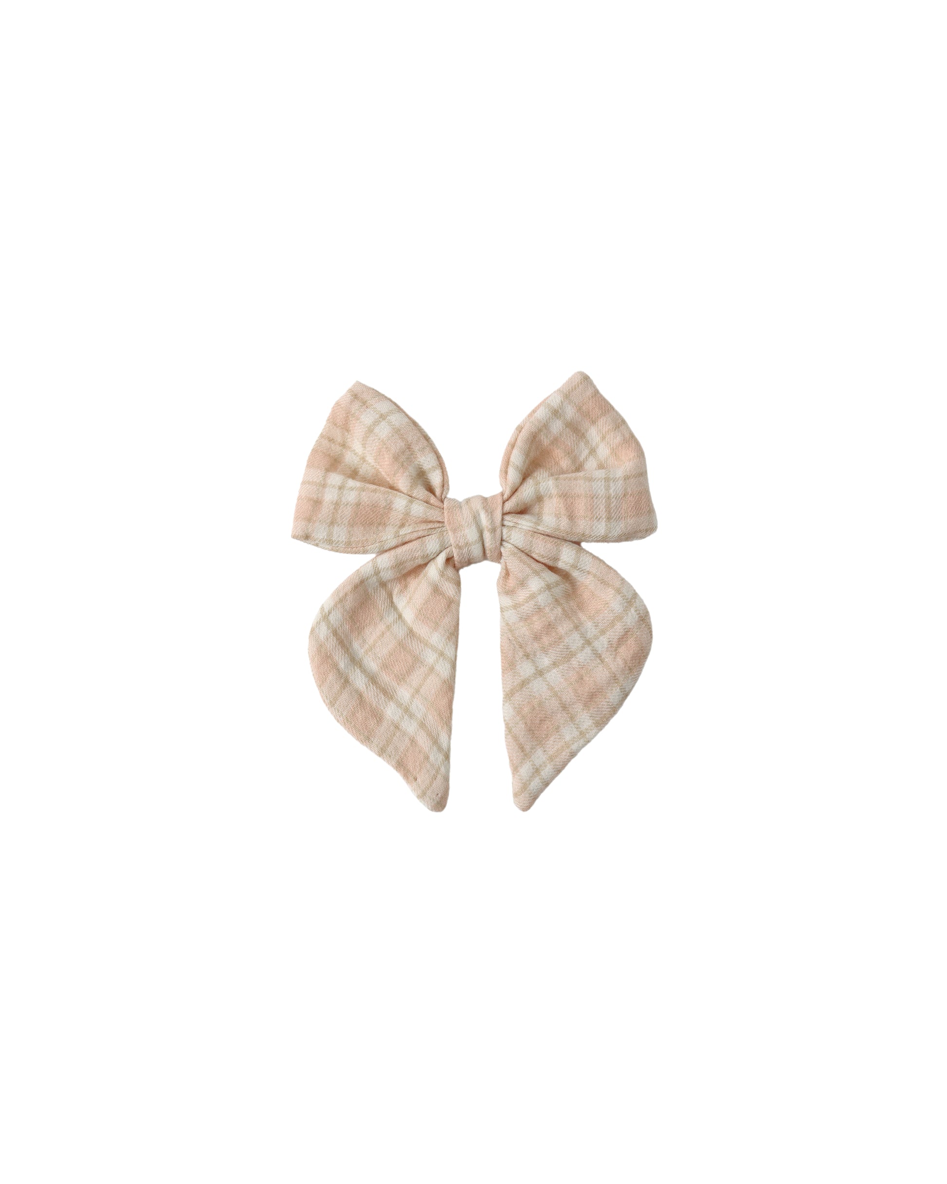 BOW PINK PLAID