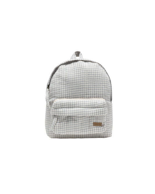 MINI BACKPACK || BLUE GINGHAM