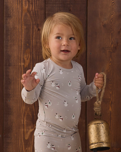 BAMBOO PAJAMA SET SNOWMAN