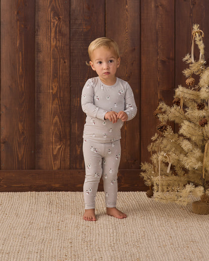 BAMBOO PAJAMA SET SNOWMAN