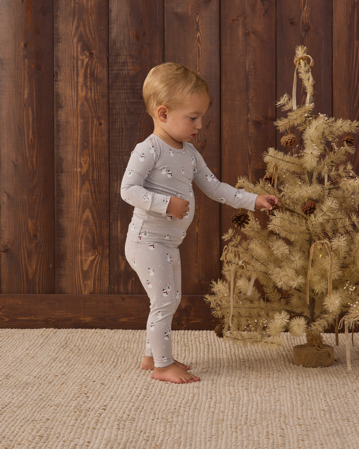 BAMBOO PAJAMA SET SNOWMAN