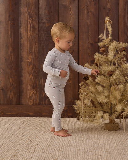 BAMBOO PAJAMA SET SNOWMAN