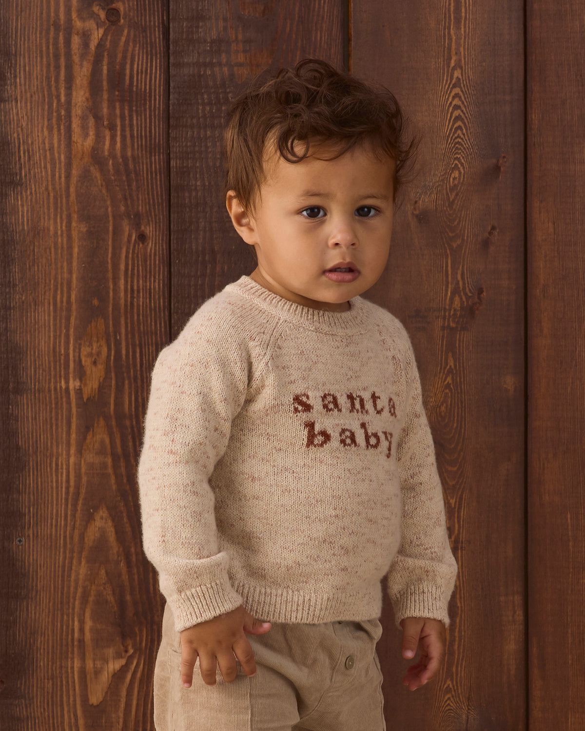 KNIT SWEATER SANTA BABY