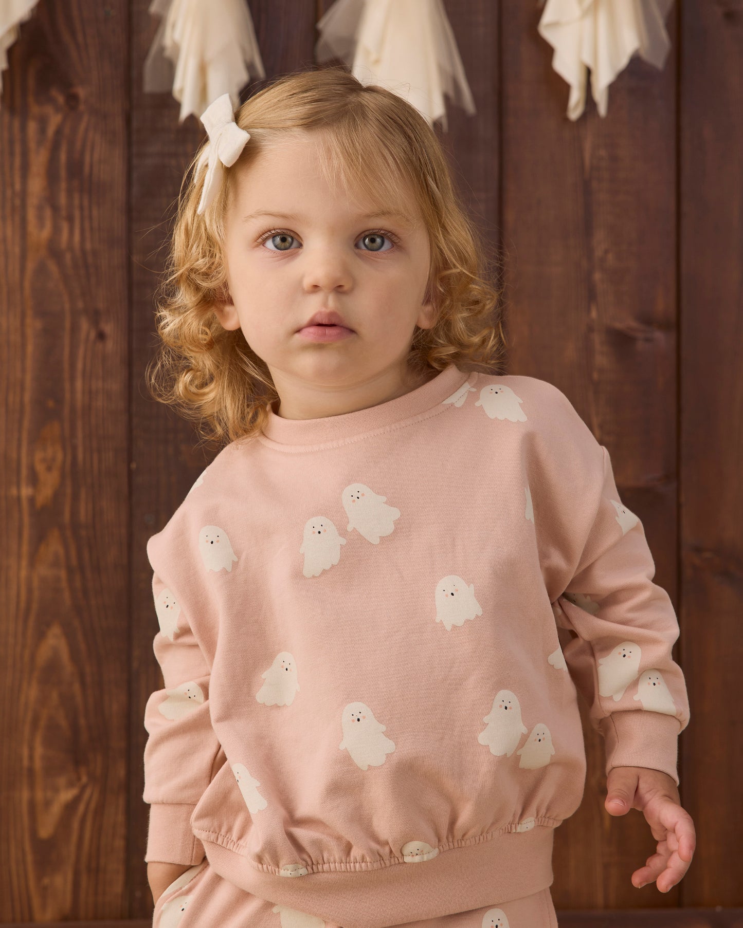 RELAXED FLEECE SWEATSHIRT SWEET GHOST
