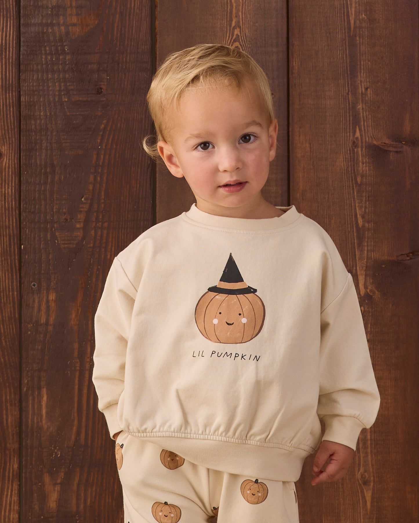RELAXED FLEECE SWEATSHIRT LIL PUMPKIN