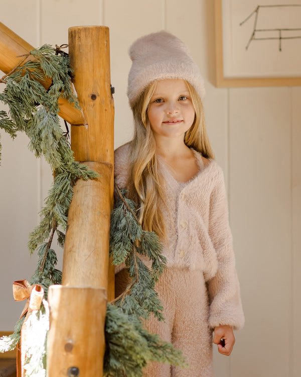 FUZZY KNIT SET || BLUSH