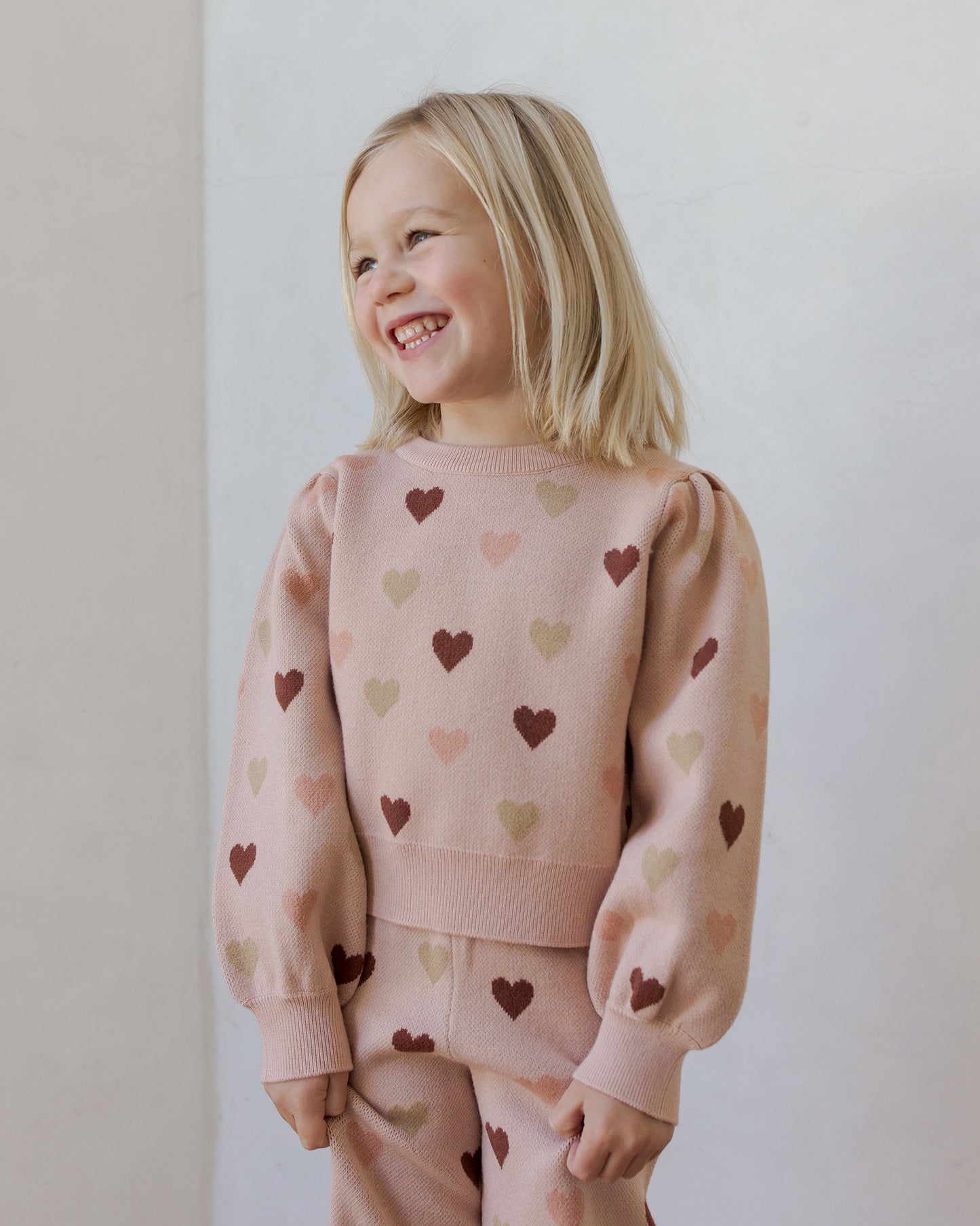 JACQUARD KNIT SET || HEARTS