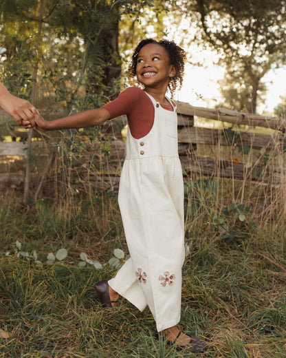WIDE LEG OVERALL DAISY PATCHES