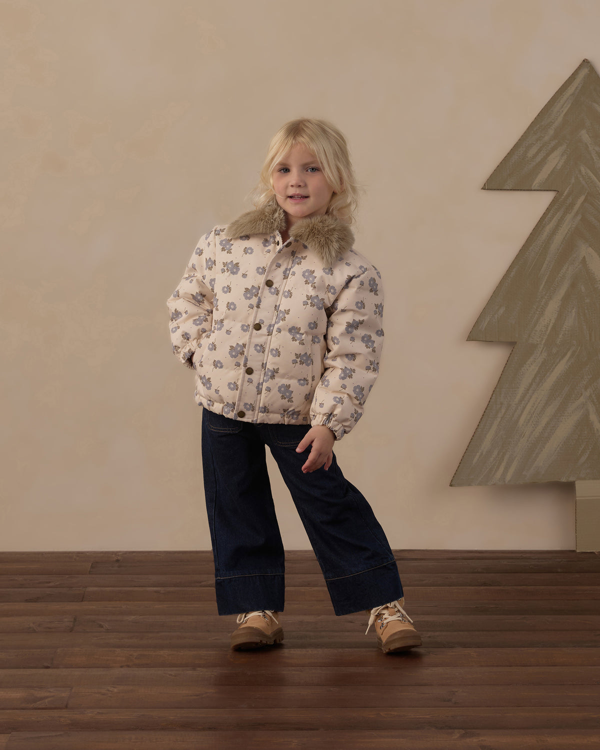 IDYLLWILD JACKET BLUE FLORAL