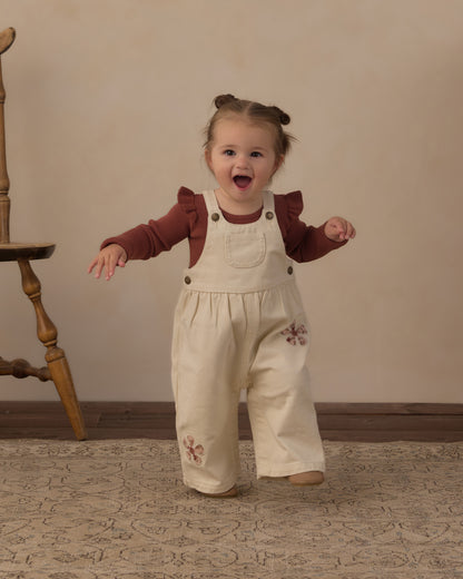 WIDE LEG OVERALL DAISY PATCHES