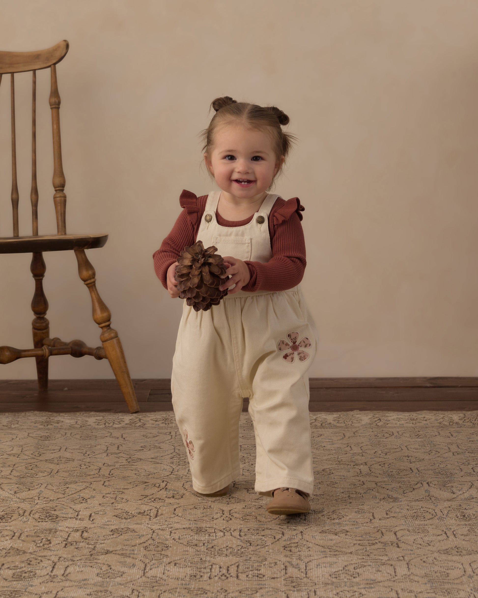 WIDE LEG OVERALL DAISY PATCHES