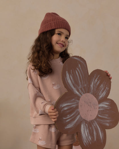 BOXY PULLOVER SWANS
