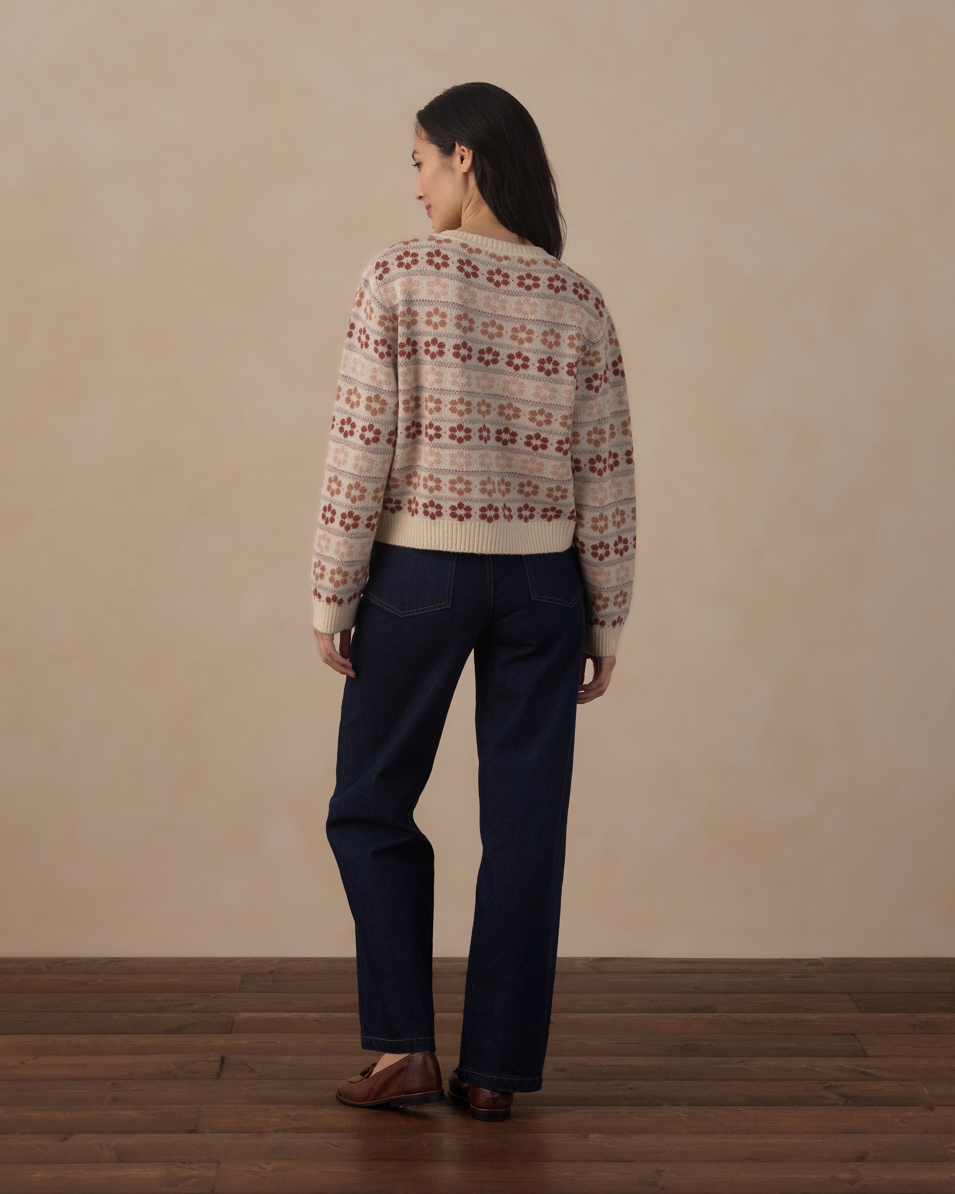 WOMEN'S CHEYENNE CARDIGAN FLOWER FAIR ISLE