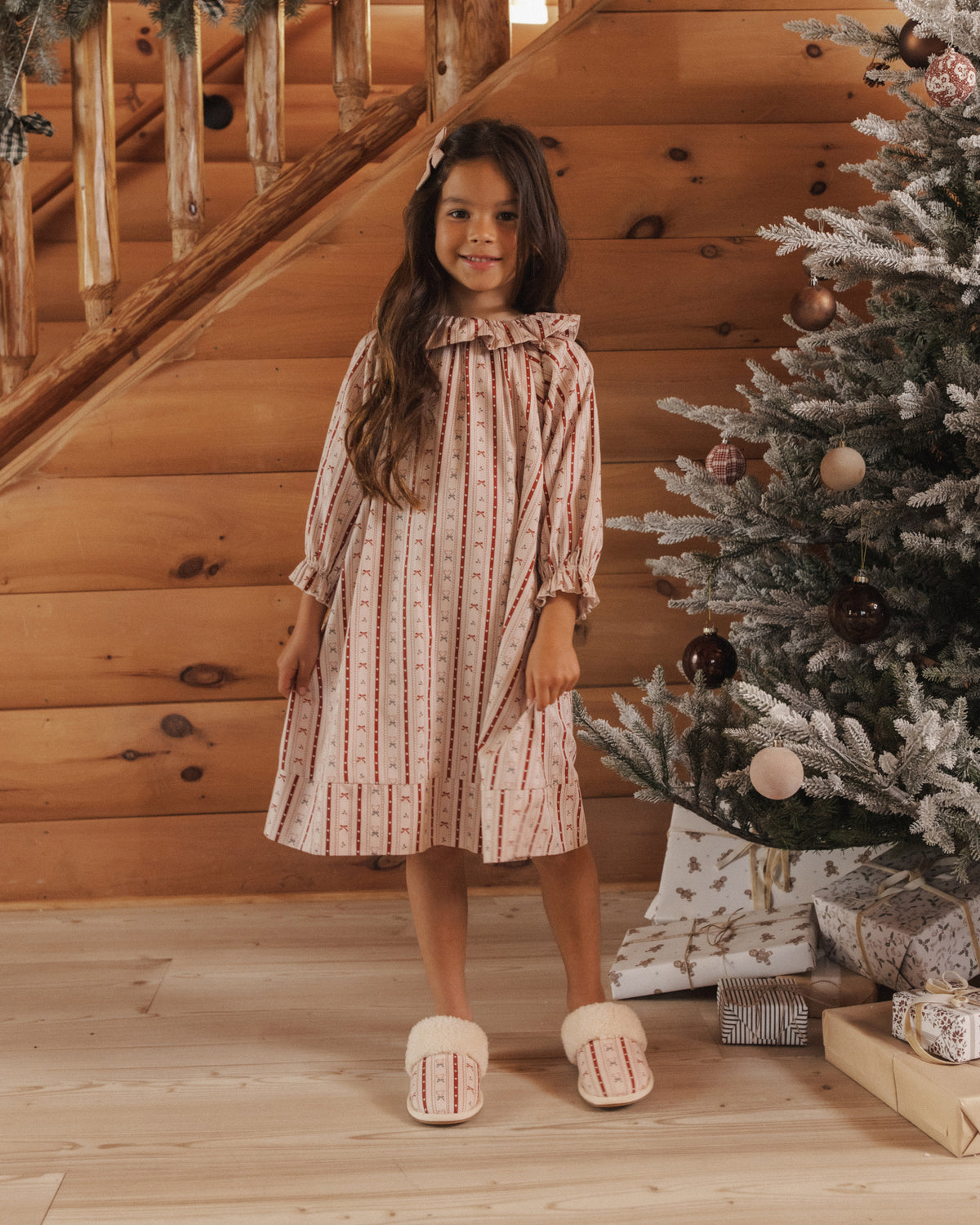 GIRL'S NIGHTGOWN CANDY CANE LANE