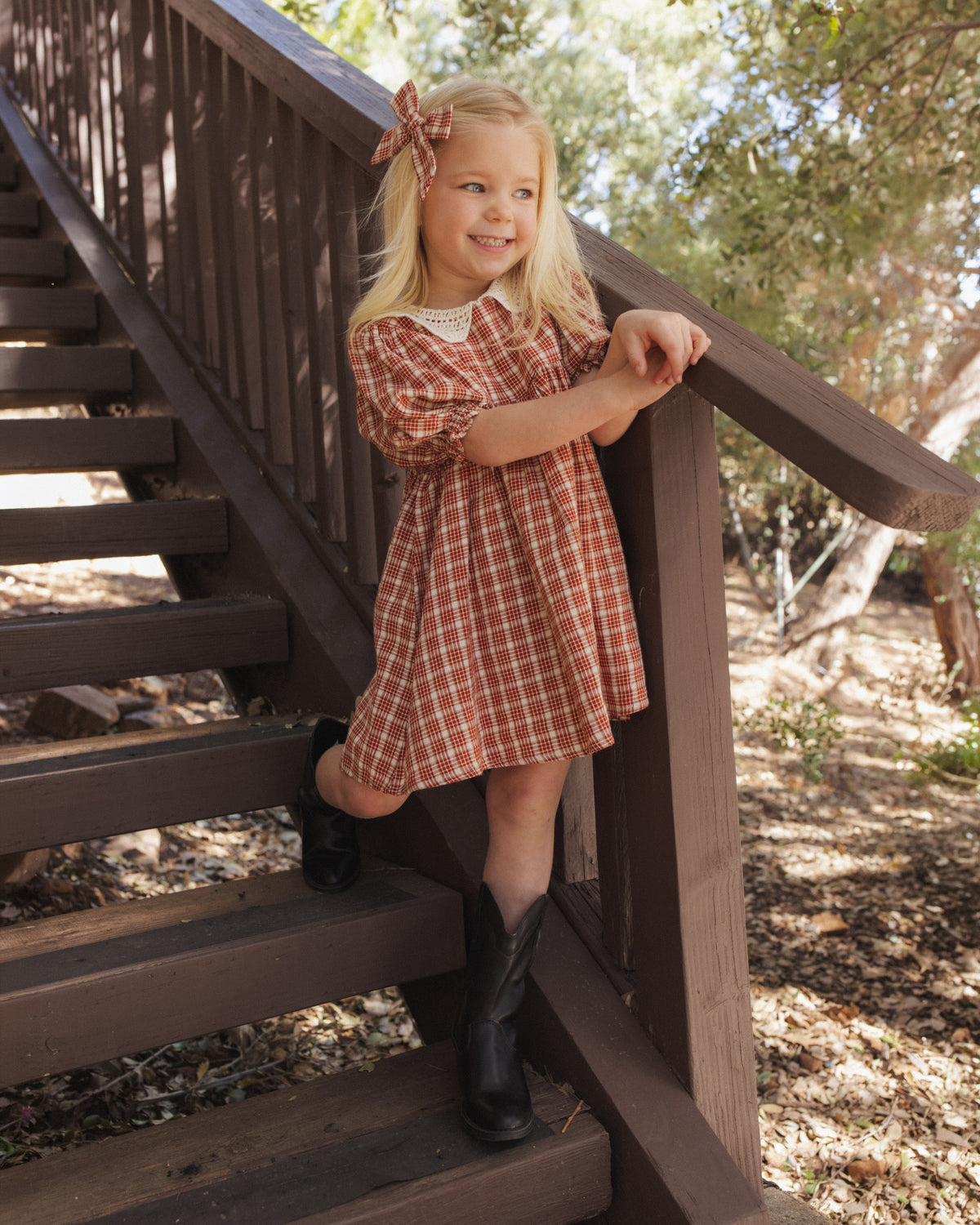 HEIDI DRESS VINTAGE PLAID