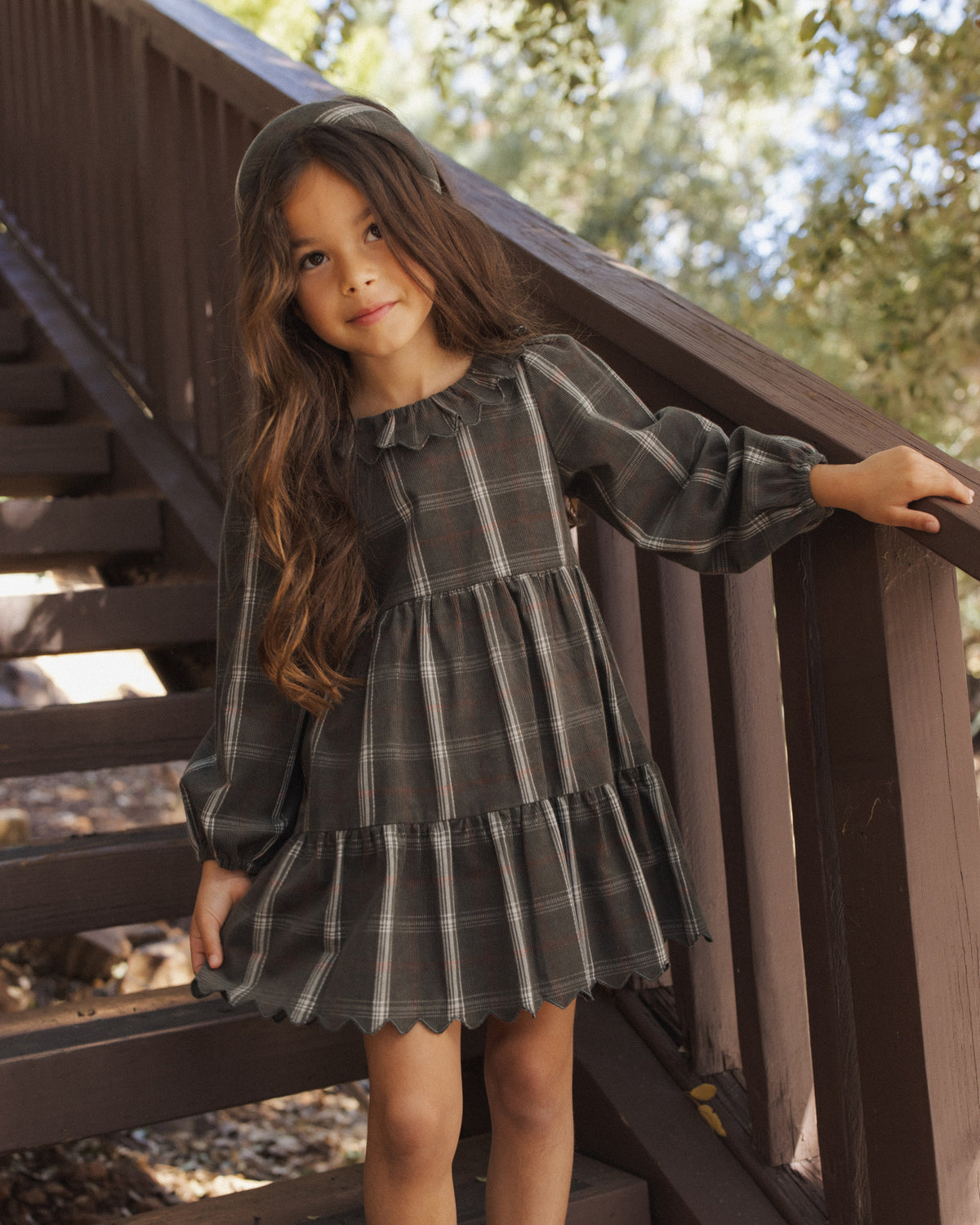 PADDED HEADBAND HOLIDAY PLAID