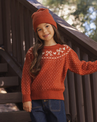 FAIR ISLE SWEATER RUBY