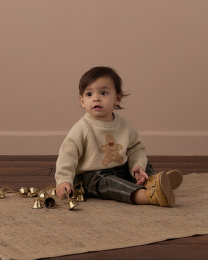 RELAXED RAGLAN SWEATER GINGERBREAD MAN