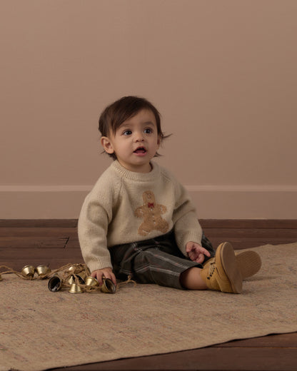 RELAXED RAGLAN SWEATER GINGERBREAD MAN