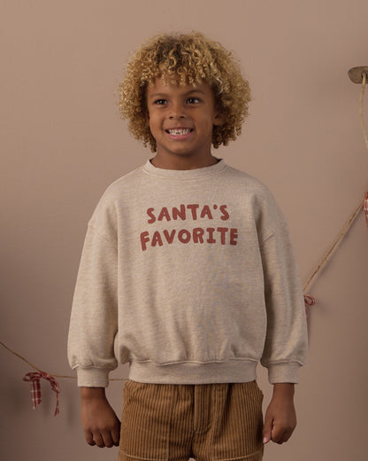 RELAXED SWEATSHIRT SANTA'S FAVORITE