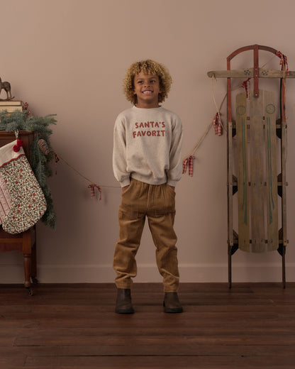 RELAXED SWEATSHIRT SANTA'S FAVORITE