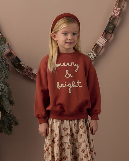 RELAXED SWEATSHIRT MERRY & BRIGHT