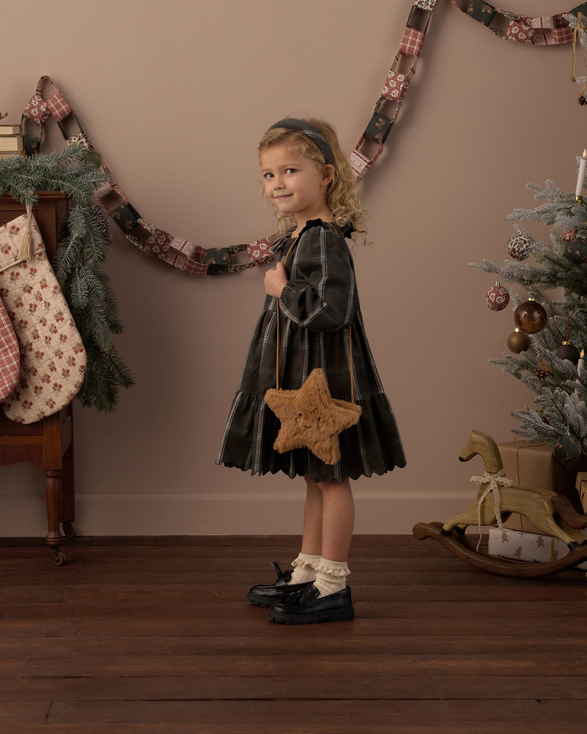 FRAN DRESS HOLIDAY PLAID