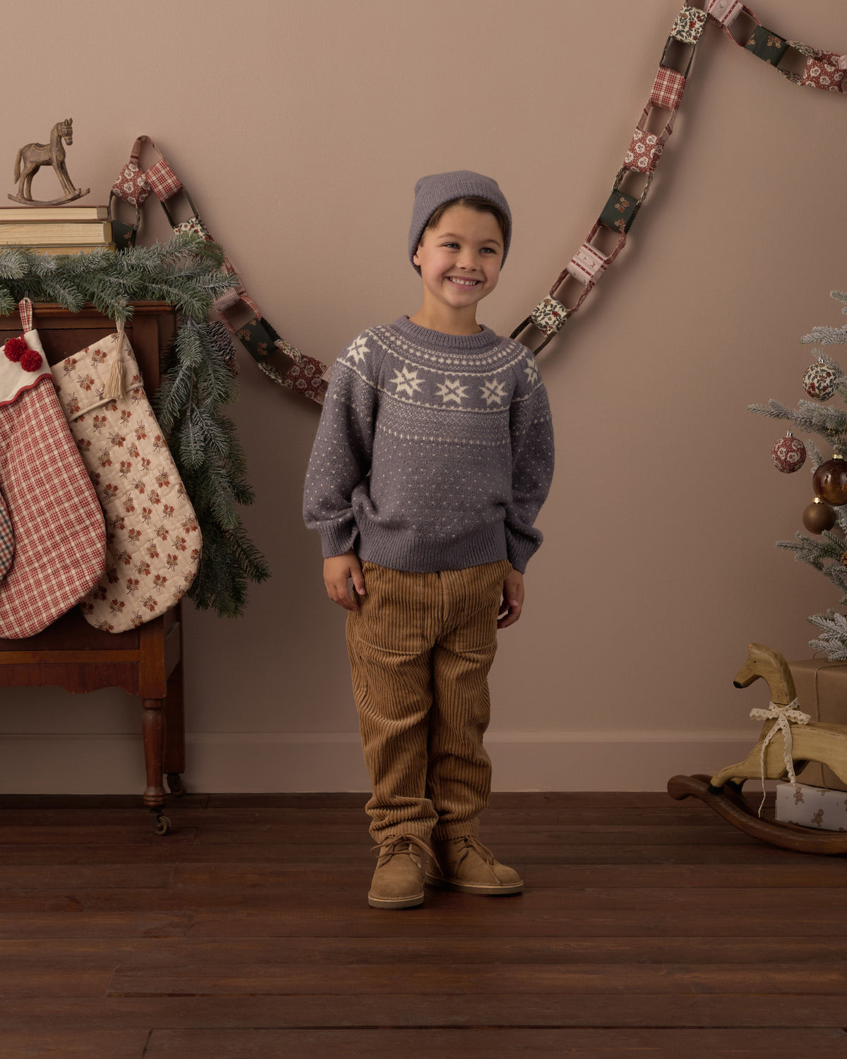 FAIR ISLE SWEATER SLATE