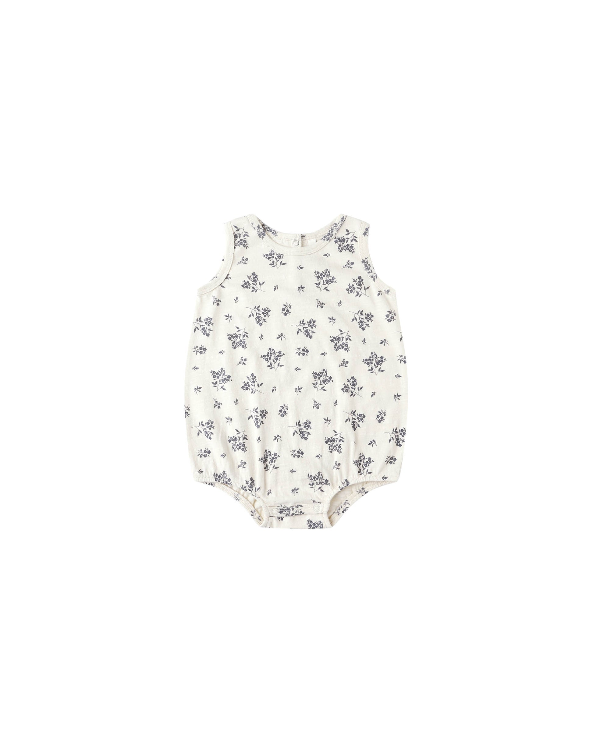 BUBBLE ONESIE || BLUE FLORAL