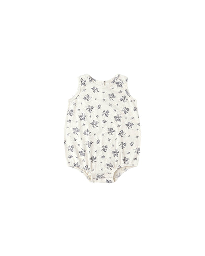 BUBBLE ONESIE || BLUE FLORAL