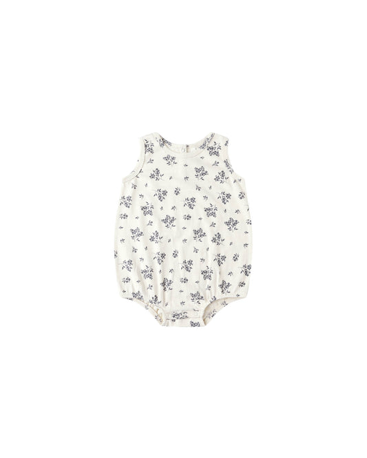 BUBBLE ONESIE || BLUE FLORAL