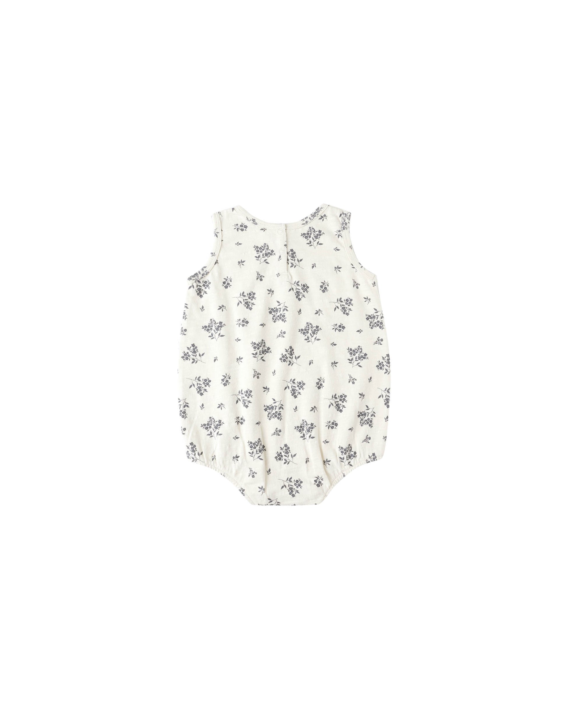 BUBBLE ONESIE || BLUE FLORAL