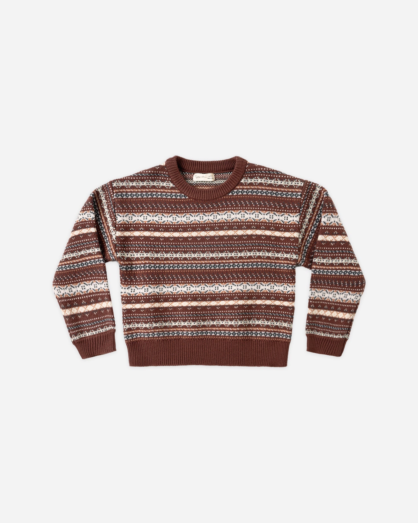 ASPEN SWEATER MULBERRY MULTI-STRIPE