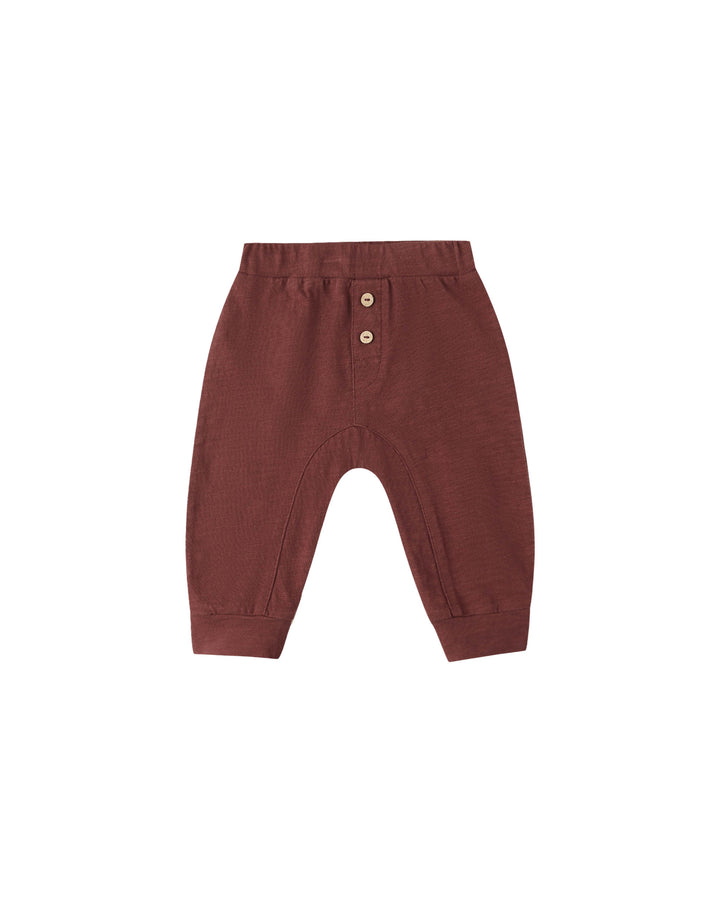 BABY CRU PANT || BURGUNDY
