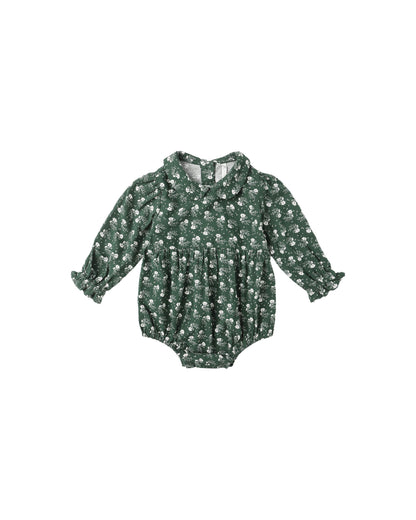 CORA ROMPER || GREEN DITSY