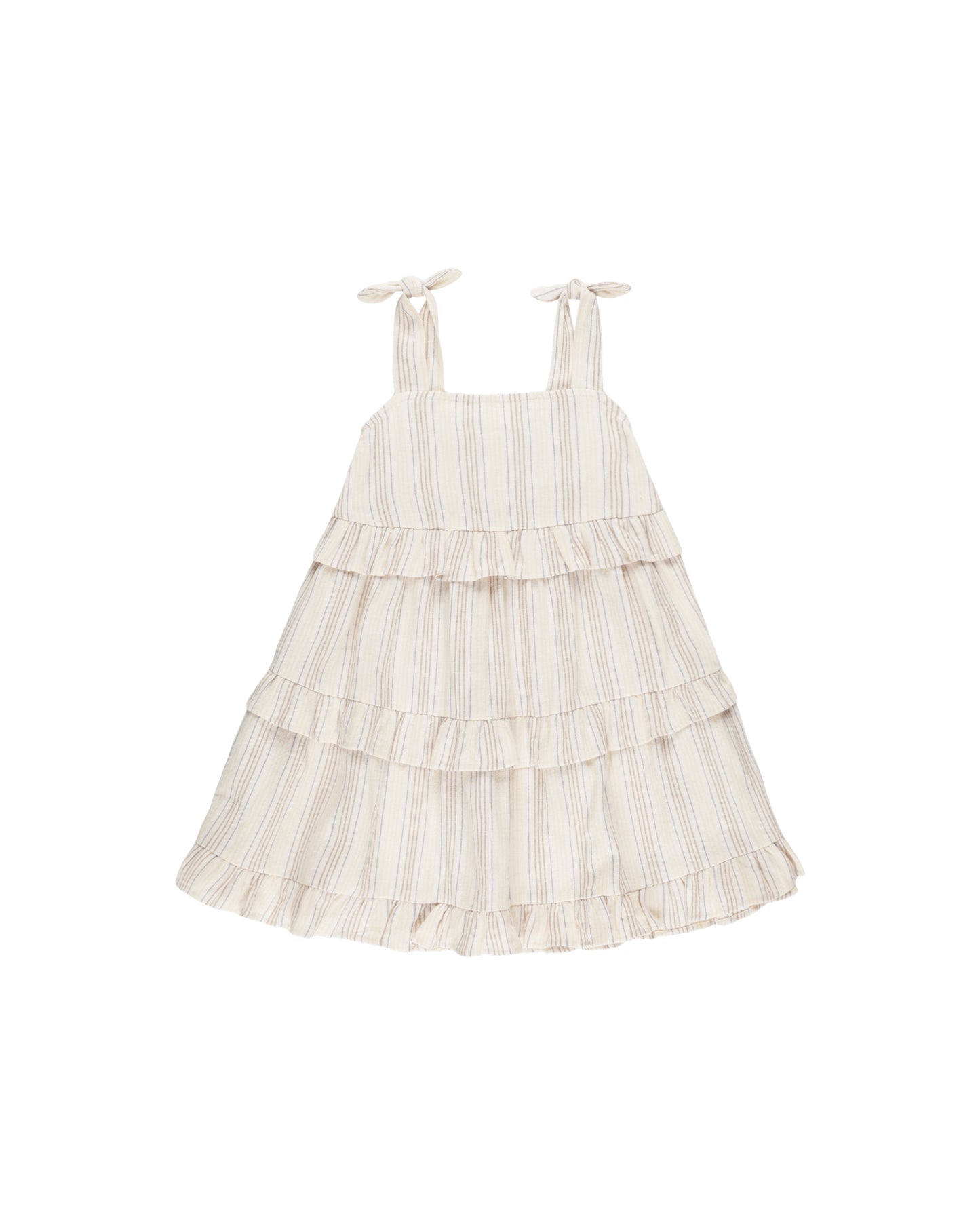 RUFFLE SWING DRESS || SUMMER STRIPE