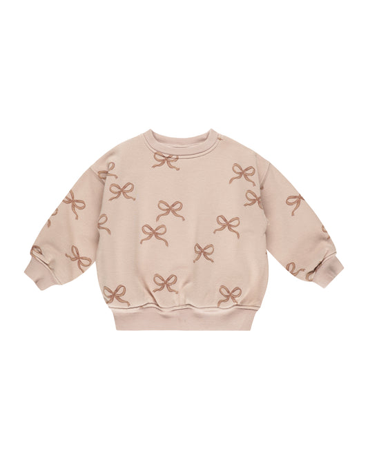 RELAXED SWEATSHIRT || BOWS