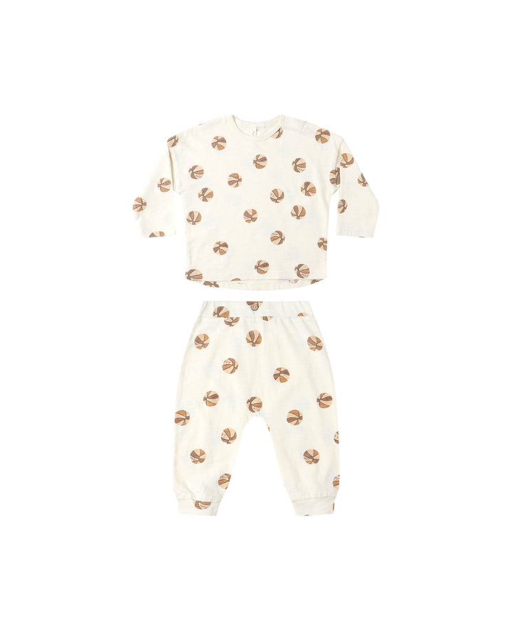 LONG SLEEVE TEE + PANT SET || BASKETBALL