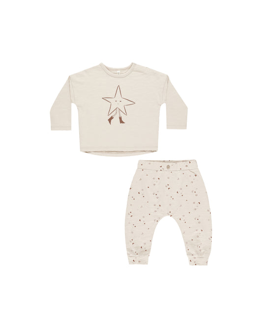 LONG SLEEVE TEE + PANT SET || TWINKLE