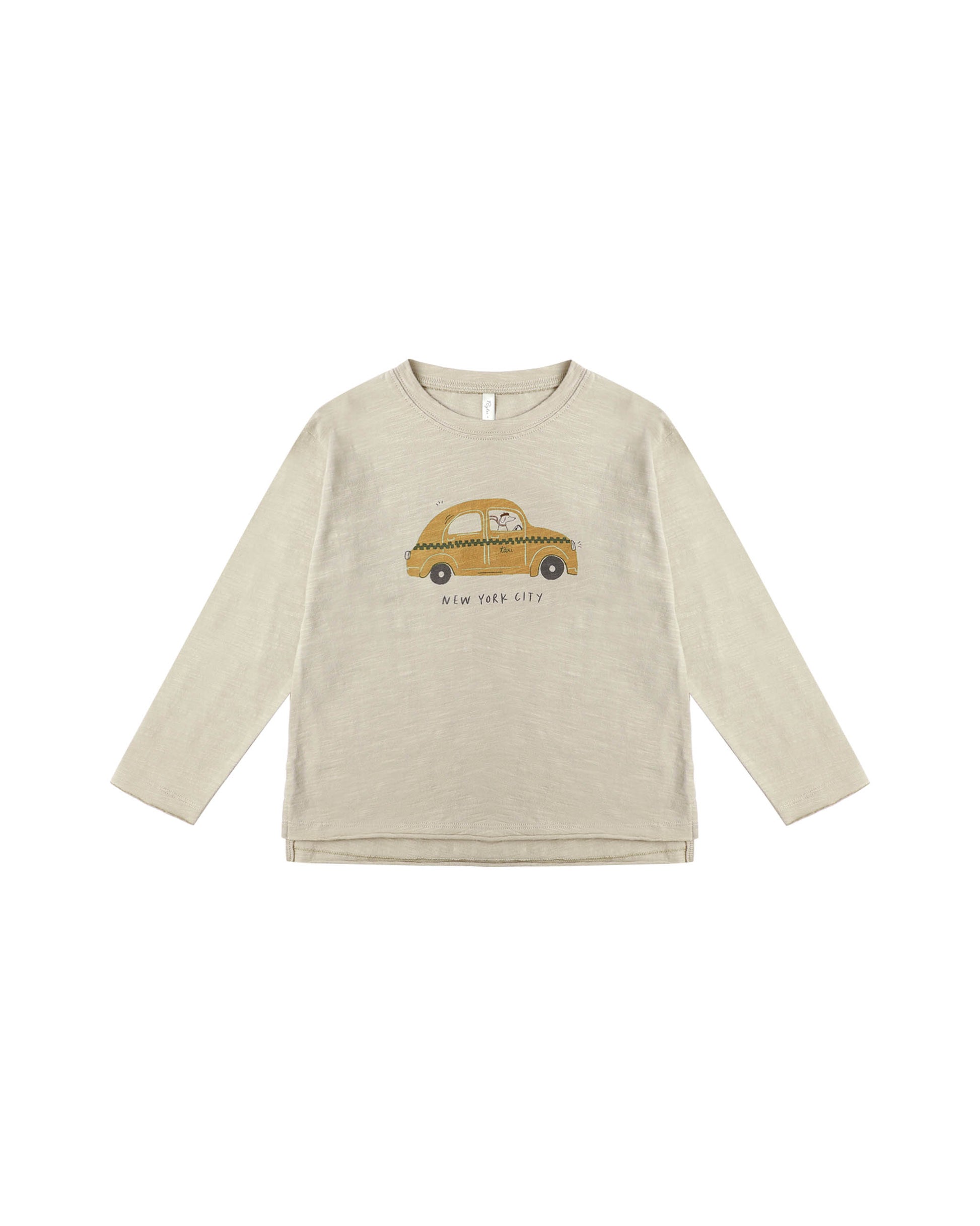 RAW EDGE LONG SLEEVE TEE || TAXI