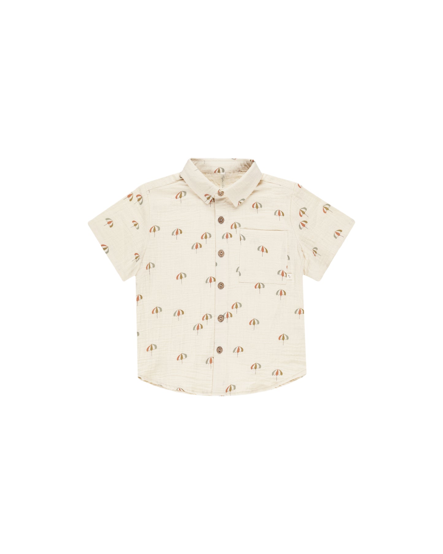 COLLARED SHORT SLEEVE SHIRT || UMBRELLAS