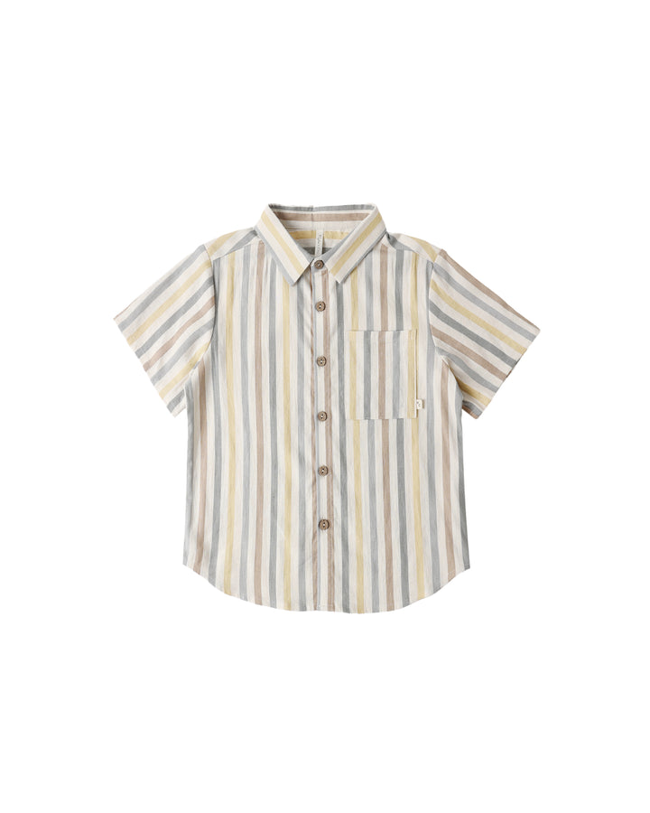 COLLARED SHORT SLEEVE SHIRT VALENCIA STRIPE