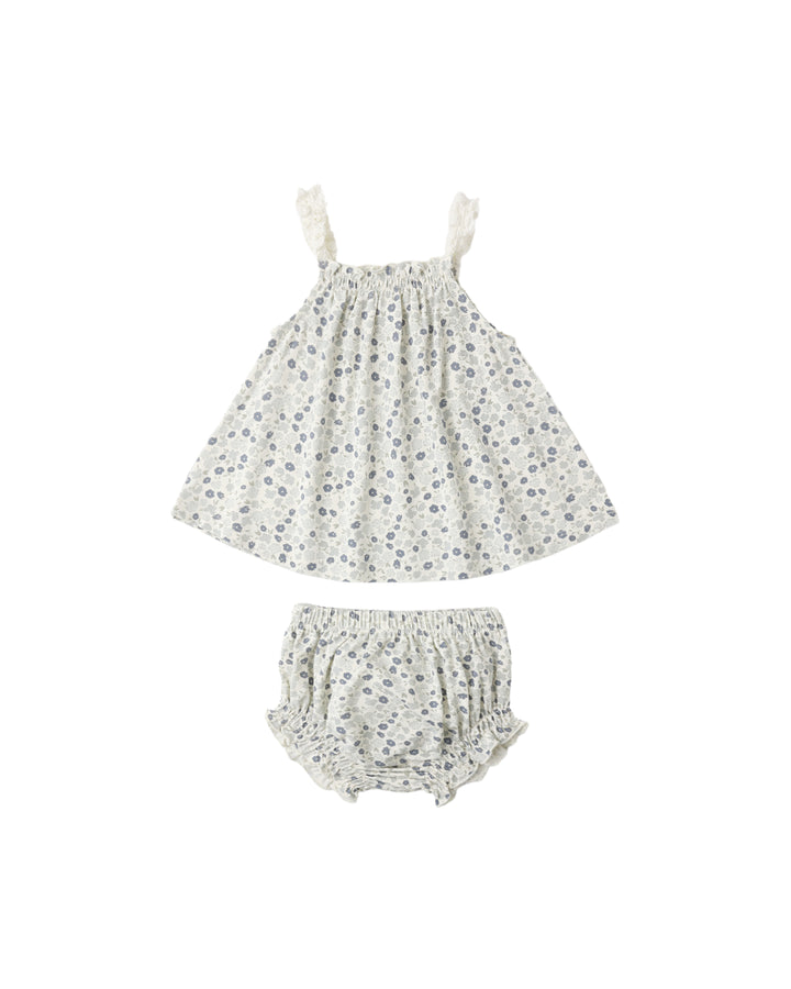 SWING TOP & BLOOMER SET BLUE DITSY