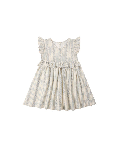 BRIELLE DRESS BLUE FLORAL