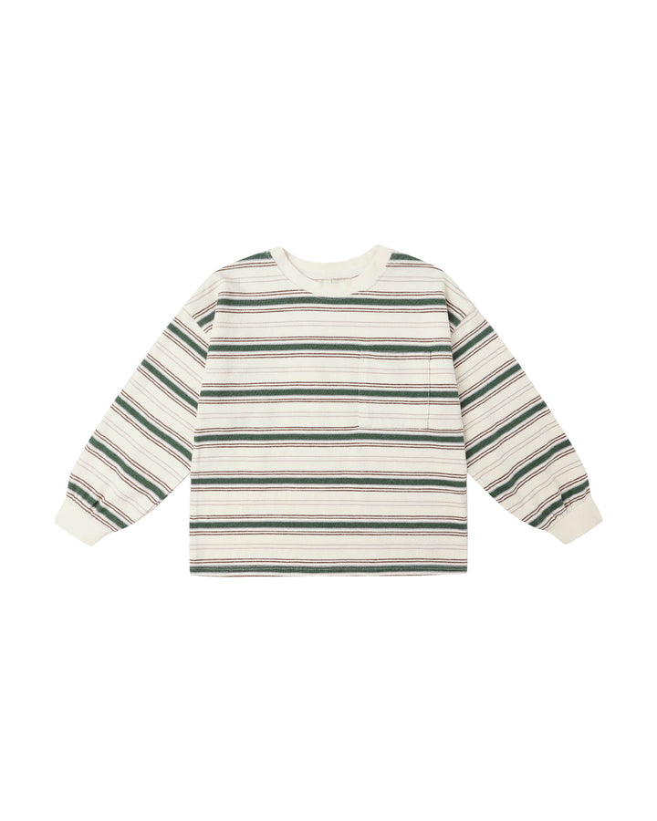 RELAXED LONG SLEEVE TEE || RETRO STRIPE