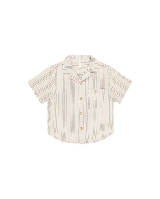 LAPEL COLLAR SHIRT || SUMMER STRIPE