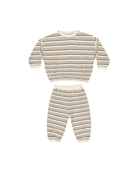 RELAXED SET || BLUE VINTAGE STRIPE